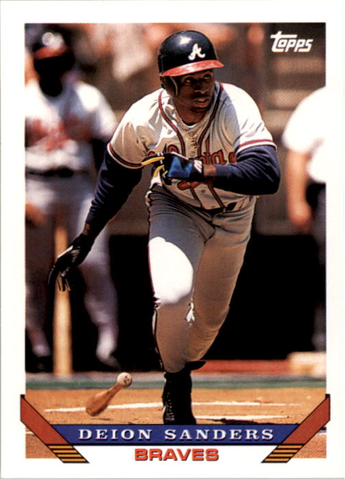 Deion Sanders Rookie Card Baseball 1990 Score #586 –