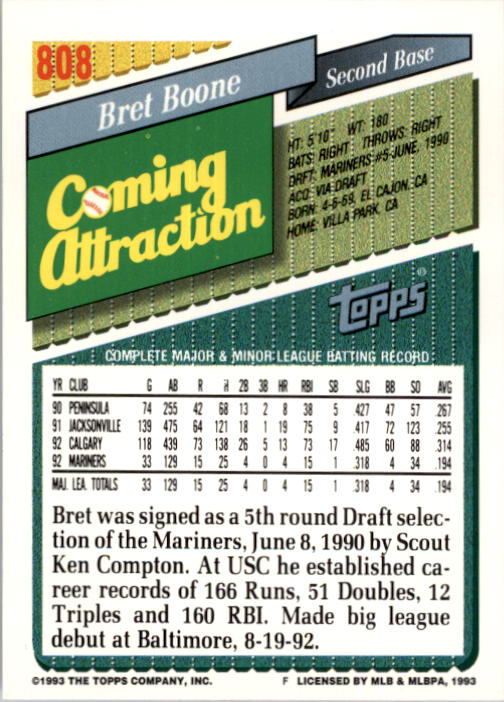 A6983- 1993 Topps Baseball Cards 651-825 +Rookies -You Pick- 15+ FREE US SHIP - Picture 305 of 339