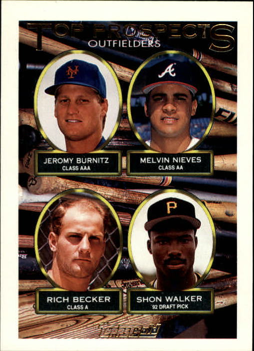 1993 Topps Gold #658 Jeromy Burnitz/Melvin Nieves/Rich Becker/Shon Walker