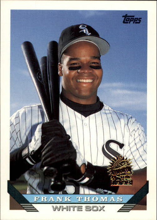 1993 Topps Inaugural Marlins #150 Frank Thomas UER/(Categories leading/league are italicized/but not printed in red)