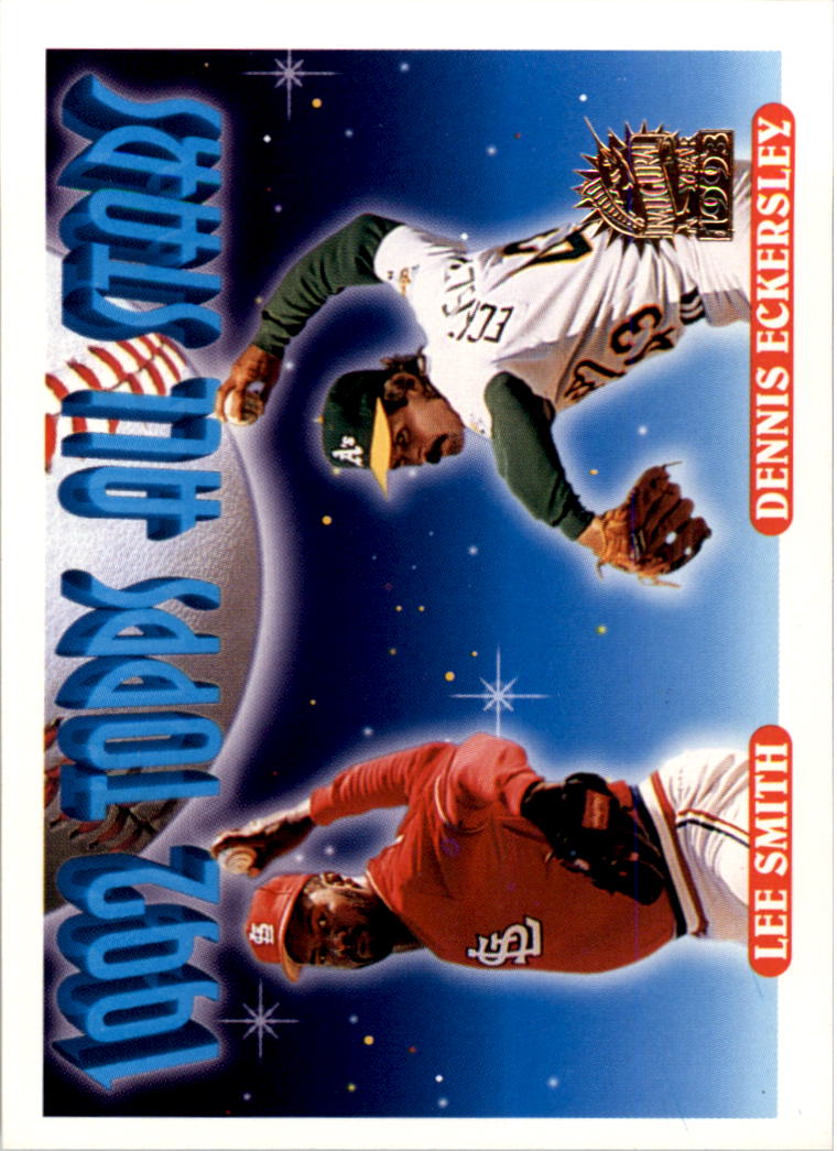 1993 Topps Inaugural Marlins #411 L.Smith/D.Eckersley AS