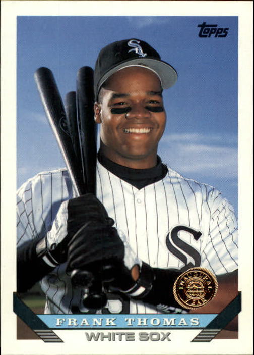 1993 Topps Inaugural Rockies #150 Frank Thomas UER/(Categories leading/league are italicized/but not printed in red)