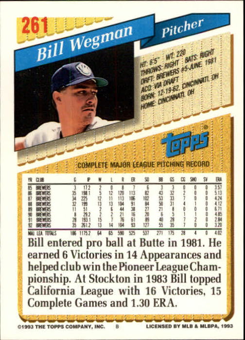 B4361- 1993 Topps Inaugural Rockies BB #s 251-500 -You Pick- 10+ FREE US SHIP - Picture 23 of 463