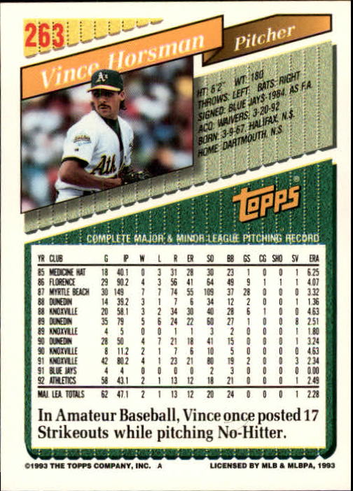B4361- 1993 Topps Inaugural Rockies BB #s 251-500 -You Pick- 10+ FREE US SHIP - Picture 27 of 463