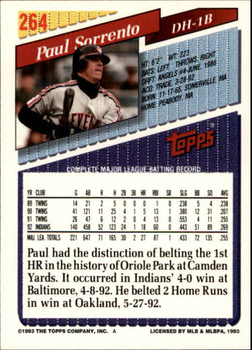 B4361- 1993 Topps Inaugural Rockies BB #s 251-500 -You Pick- 10+ FREE US SHIP - Picture 29 of 463