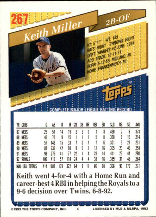 B4361- 1993 Topps Inaugural Rockies BB #s 251-500 -You Pick- 10+ FREE US SHIP - Picture 35 of 463