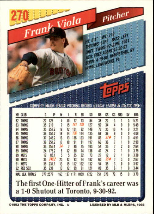 B4361- 1993 Topps Inaugural Rockies BB #s 251-500 -You Pick- 10+ FREE US SHIP - Picture 41 of 463