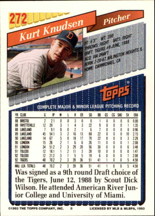 B4361- 1993 Topps Inaugural Rockies BB #s 251-500 -You Pick- 10+ FREE US SHIP - Picture 45 of 463