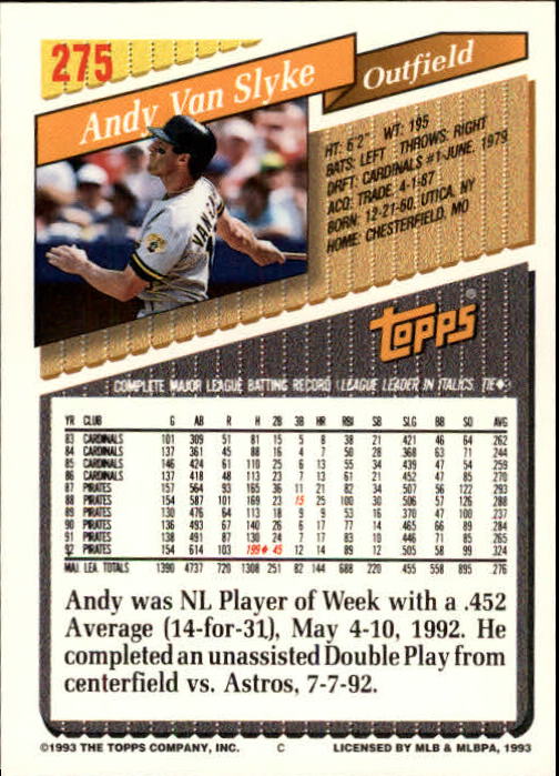 B4361- 1993 Topps Inaugural Rockies BB #s 251-500 -You Pick- 10+ FREE US SHIP - Picture 51 of 463