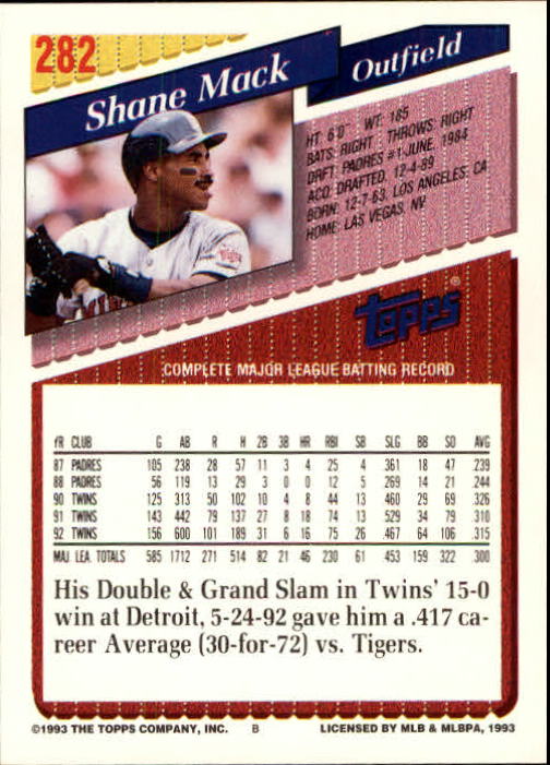 B4361- 1993 Topps Inaugural Rockies BB #s 251-500 -You Pick- 10+ FREE US SHIP - Picture 65 of 463