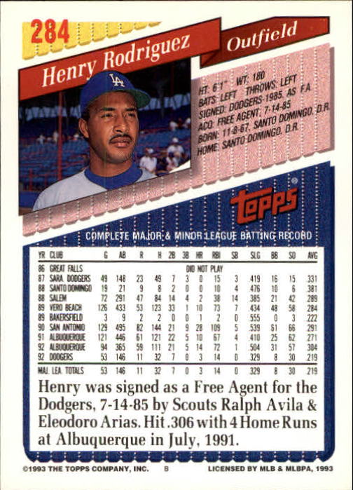B4361- 1993 Topps Inaugural Rockies BB #s 251-500 -You Pick- 10+ FREE US SHIP - Picture 69 of 463