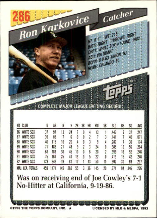 B4361- 1993 Topps Inaugural Rockies BB #s 251-500 -You Pick- 10+ FREE US SHIP - Picture 73 of 463
