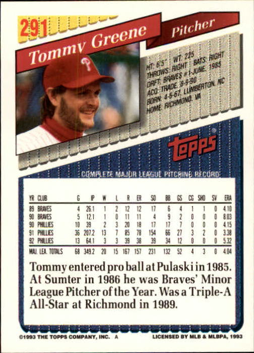 B4361- 1993 Topps Inaugural Rockies BB #s 251-500 -You Pick- 10+ FREE US SHIP - Picture 83 of 463