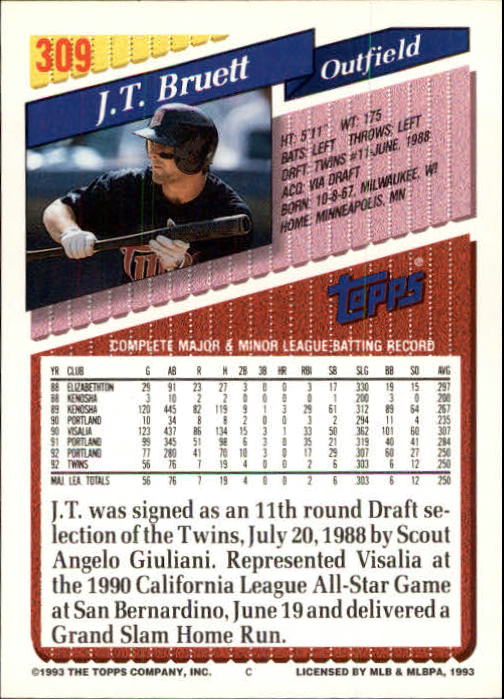 B4361- 1993 Topps Inaugural Rockies BB #s 251-500 -You Pick- 10+ FREE US SHIP - Picture 117 of 463