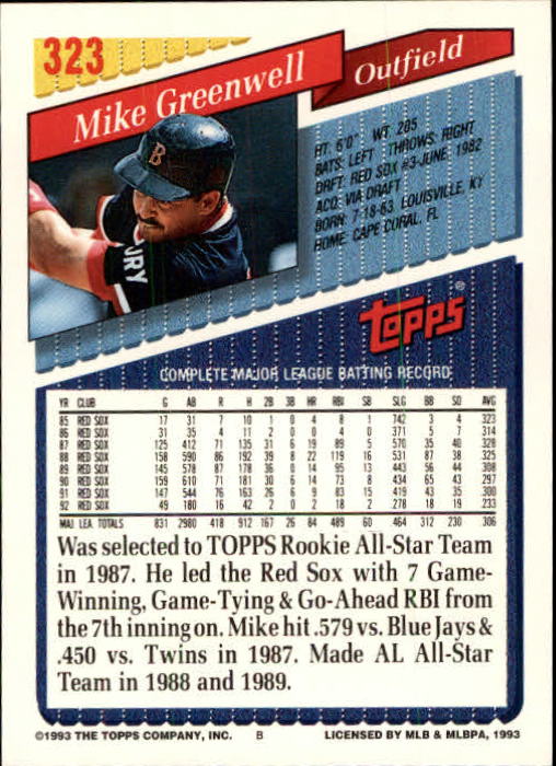 B4361- 1993 Topps Inaugural Rockies BB #s 251-500 -You Pick- 10+ FREE US SHIP - Picture 145 of 463