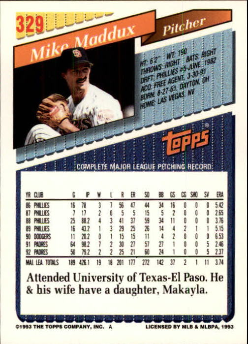 B4361- 1993 Topps Inaugural Rockies BB #s 251-500 -You Pick- 10+ FREE US SHIP - Picture 157 of 463