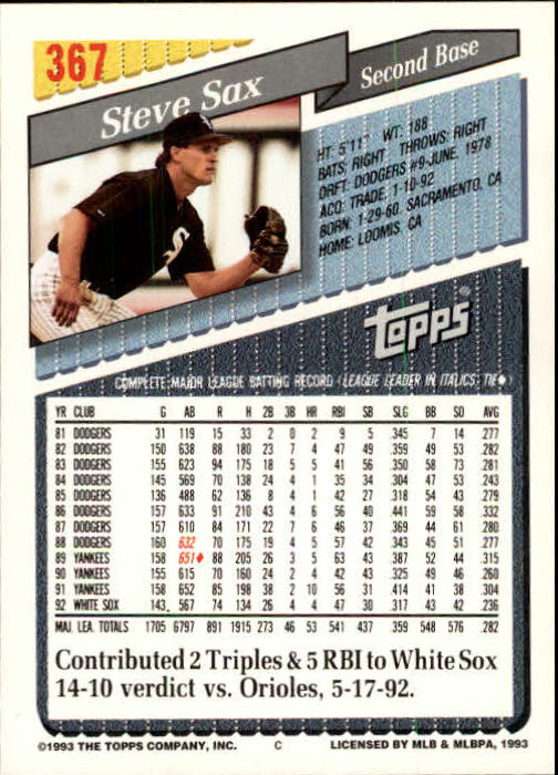 B4361- 1993 Topps Inaugural Rockies BB #s 251-500 -You Pick- 10+ FREE US SHIP - Picture 227 of 463