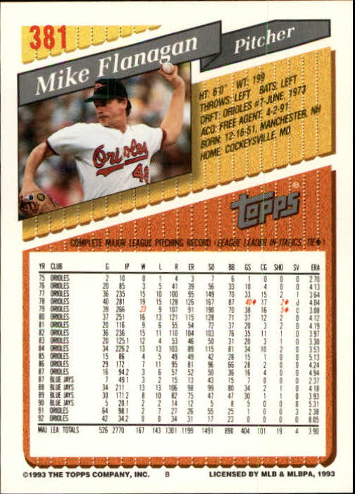 B4361- 1993 Topps Inaugural Rockies BB #s 251-500 -You Pick- 10+ FREE US SHIP - Picture 255 of 463