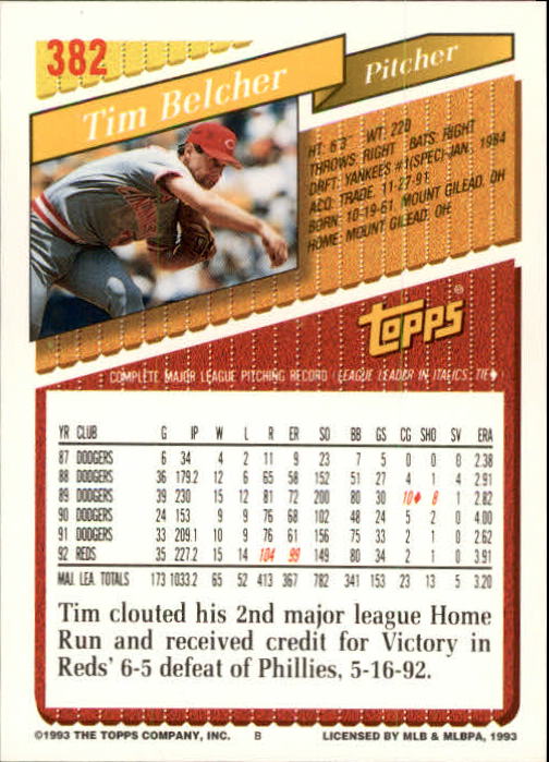 B4361- 1993 Topps Inaugural Rockies BB #s 251-500 -You Pick- 10+ FREE US SHIP - Picture 257 of 463
