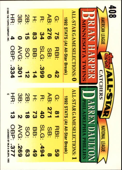 B4361- 1993 Topps Inaugural Rockies BB #s 251-500 -You Pick- 10+ FREE US SHIP - Picture 291 of 463