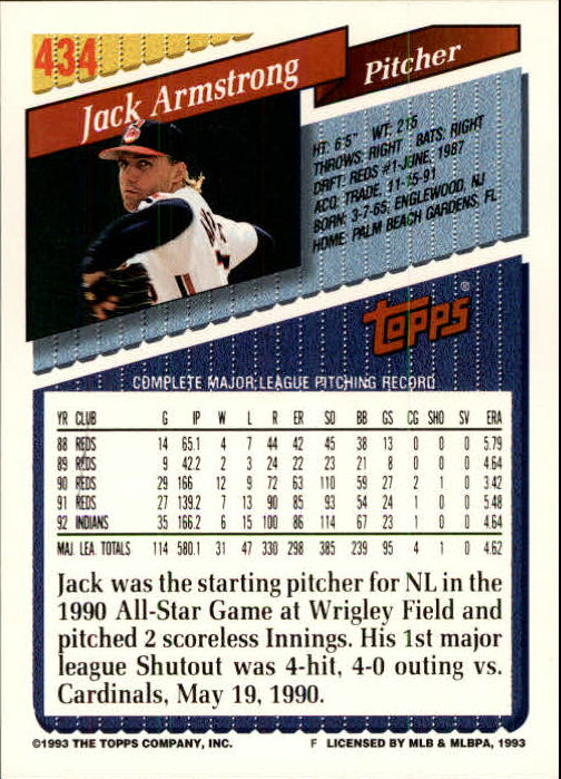 B4361- 1993 Topps Inaugural Rockies BB #s 251-500 -You Pick- 10+ FREE US SHIP - Picture 337 of 463