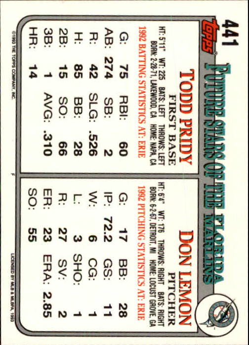 B4361- 1993 Topps Inaugural Rockies BB #s 251-500 -You Pick- 10+ FREE US SHIP - Picture 351 of 463