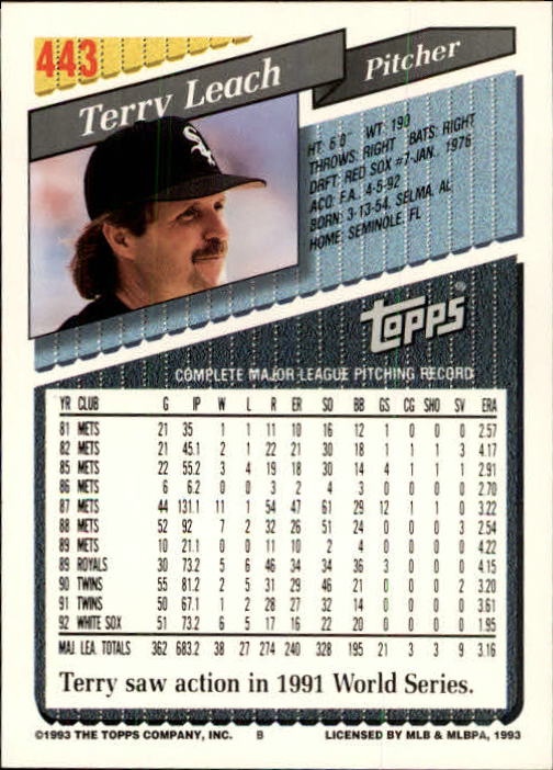 B4361- 1993 Topps Inaugural Rockies BB #s 251-500 -You Pick- 10+ FREE US SHIP - Picture 355 of 463