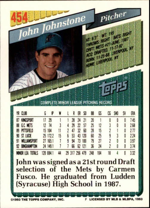 B4361- 1993 Topps Inaugural Rockies BB #s 251-500 -You Pick- 10+ FREE US SHIP - Picture 373 of 463