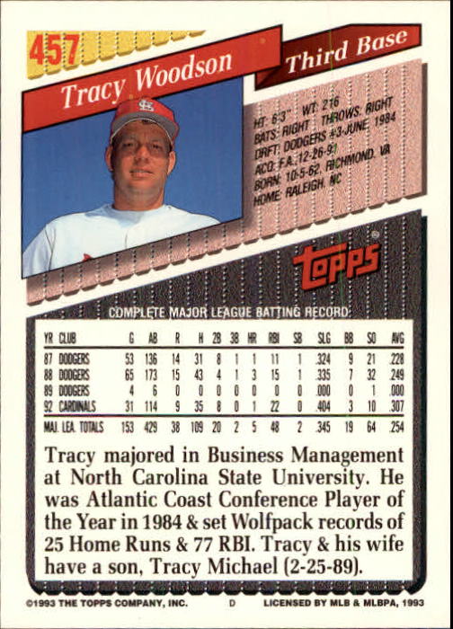 B4361- 1993 Topps Inaugural Rockies BB #s 251-500 -You Pick- 10+ FREE US SHIP - Picture 379 of 463