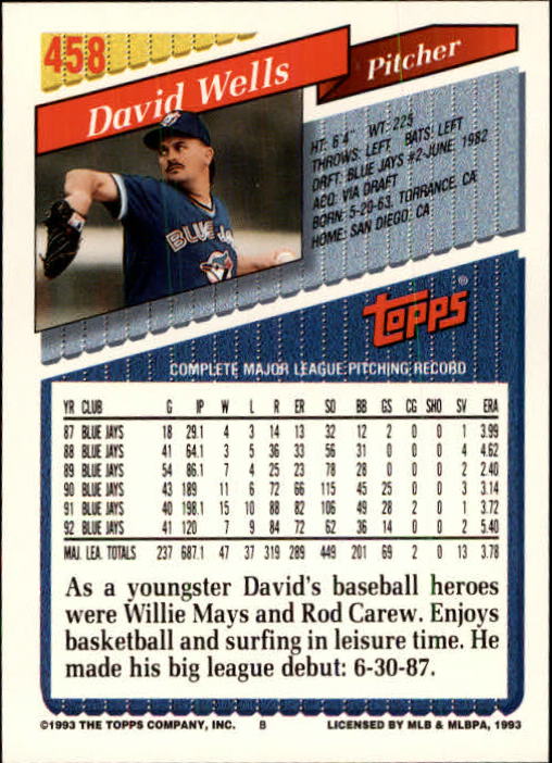 B4361- 1993 Topps Inaugural Rockies BB #s 251-500 -You Pick- 10+ FREE US SHIP - Picture 381 of 463