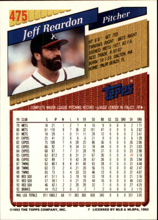 B4361- 1993 Topps Inaugural Rockies BB #s 251-500 -You Pick- 10+ FREE US SHIP - Picture 415 of 463