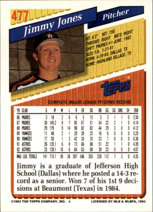 B4361- 1993 Topps Inaugural Rockies BB #s 251-500 -You Pick- 10+ FREE US SHIP - Picture 419 of 463