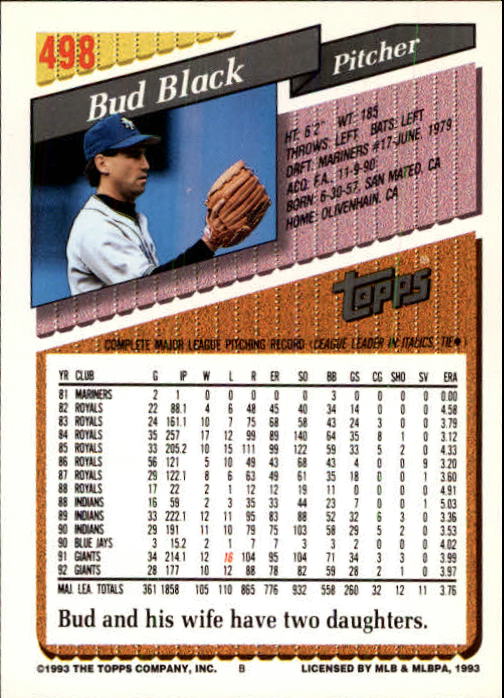 B4361- 1993 Topps Inaugural Rockies BB #s 251-500 -You Pick- 10+ FREE US SHIP - Picture 461 of 463