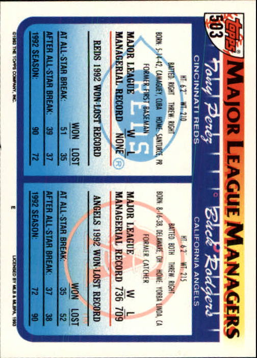 B4361- 1993 Topps Inaugural Rockies BB #s 501-750 -You Pick- 10+ FREE US SHIP - Picture 7 of 483