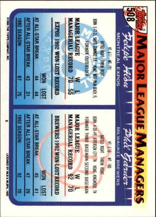 B4361- 1993 Topps Inaugural Rockies BB #s 501-750 -You Pick- 10+ FREE US SHIP - Picture 17 of 483