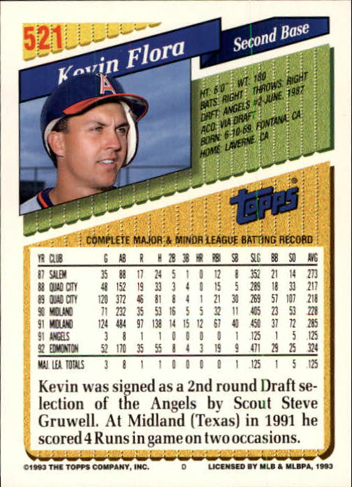 B4361- 1993 Topps Inaugural Rockies BB #s 501-750 -You Pick- 10+ FREE US SHIP - Picture 37 of 483
