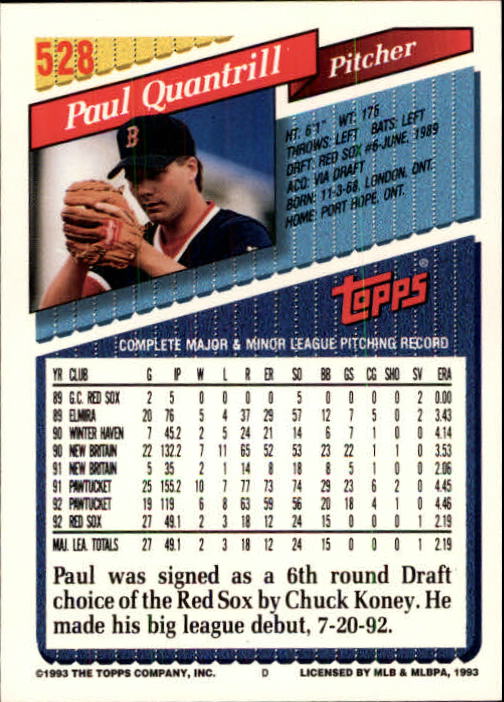 B4361- 1993 Topps Inaugural Rockies BB #s 501-750 -You Pick- 10+ FREE US SHIP - Picture 51 of 483