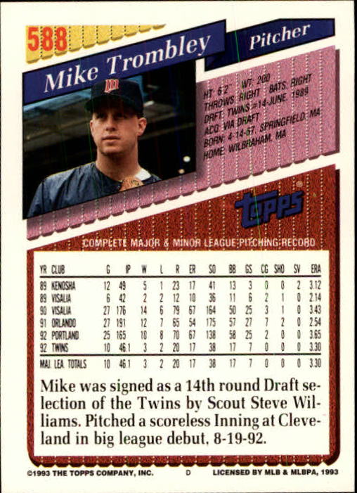 B4361- 1993 Topps Inaugural Rockies BB #s 501-750 -You Pick- 10+ FREE US SHIP - Picture 169 of 483