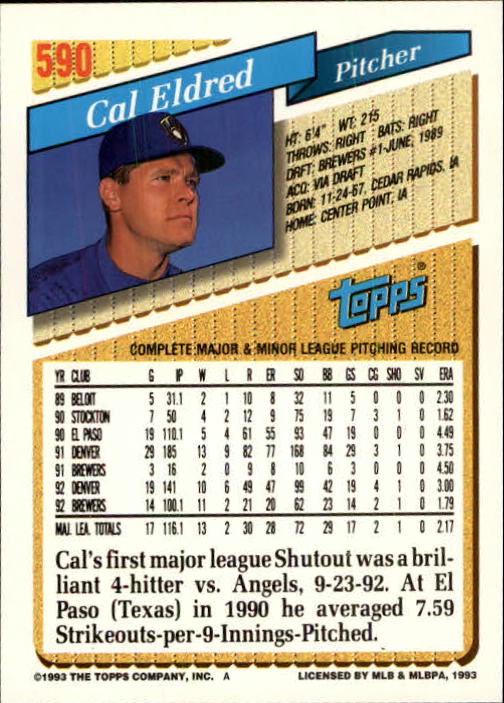 B4361- 1993 Topps Inaugural Rockies BB #s 501-750 -You Pick- 10+ FREE US SHIP - Picture 173 of 483