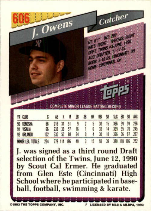 B4361- 1993 Topps Inaugural Rockies BB #s 501-750 -You Pick- 10+ FREE US SHIP - Picture 205 of 483