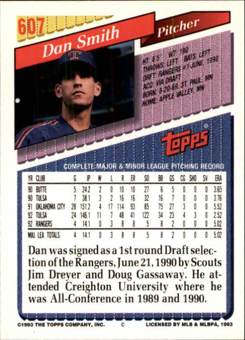 B4361- 1993 Topps Inaugural Rockies BB #s 501-750 -You Pick- 10+ FREE US SHIP - Picture 207 of 483