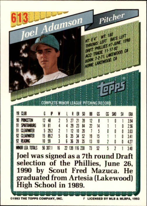 B4361- 1993 Topps Inaugural Rockies BB #s 501-750 -You Pick- 10+ FREE US SHIP - Picture 219 of 483