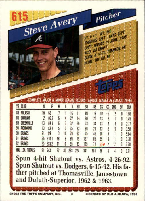 B4361- 1993 Topps Inaugural Rockies BB #s 501-750 -You Pick- 10+ FREE US SHIP - Picture 223 of 483