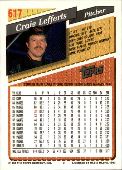 B4361- 1993 Topps Inaugural Rockies BB #s 501-750 -You Pick- 10+ FREE US SHIP - Picture 227 of 483