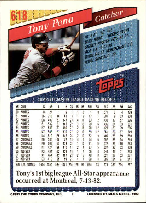 B4361- 1993 Topps Inaugural Rockies BB #s 501-750 -You Pick- 10+ FREE US SHIP - Picture 229 of 483