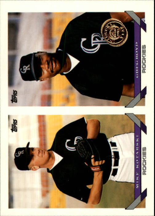 B4361- 1993 Topps Inaugural Rockies BB #s 501-750 -You Pick- 10+ FREE US SHIP - Picture 234 of 483