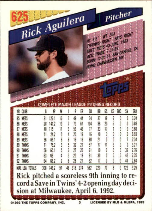 B4361- 1993 Topps Inaugural Rockies BB #s 501-750 -You Pick- 10+ FREE US SHIP - Picture 243 of 483