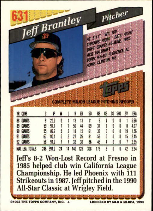 B4361- 1993 Topps Inaugural Rockies BB #s 501-750 -You Pick- 10+ FREE US SHIP - Picture 255 of 483