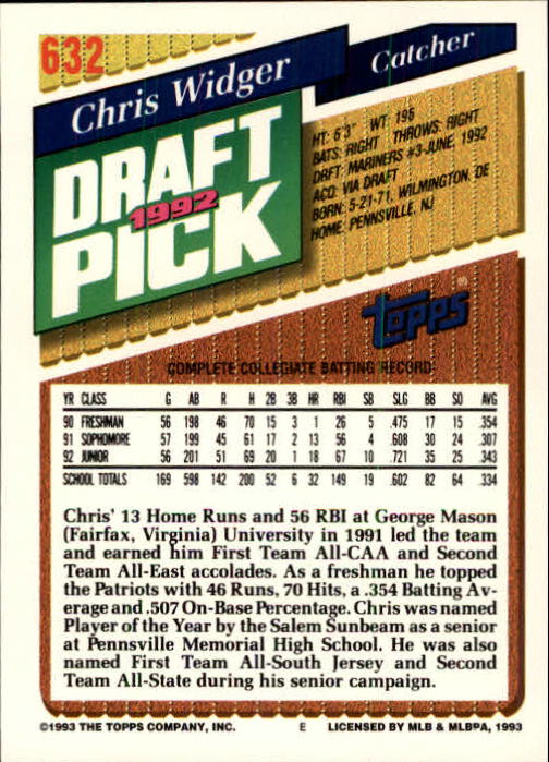 B4361- 1993 Topps Inaugural Rockies BB #s 501-750 -You Pick- 10+ FREE US SHIP - Picture 257 of 483