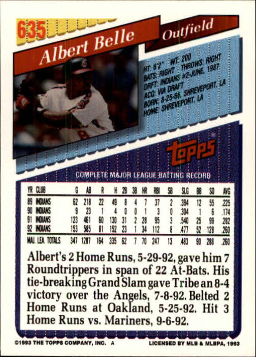 B4361- 1993 Topps Inaugural Rockies BB #s 501-750 -You Pick- 10+ FREE US SHIP - Picture 263 of 483